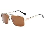 Bmeigo Polarisiert Sonnenbrille Herren Modische Brillen fahren UV400 Metallrahmen Klassisch Gläser Sports Outdoor