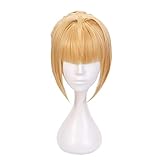 Fate/Extra Red Saber Nero Claudius Wig Cosplay Costume Fate Grand Order Artoria Pendragon Women Synthetic Hair Party Wigs