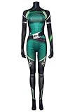 KoleGoe Erwachsene Frauen Viper Jumpsuit Cosplay Kostüm Halloween Viper Bodysuit Outfits