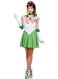 Funidelia | Sailor Jupiter Kostüm - Sailor Moon 100% OFFIZIELLE für Damen Größe M  Anime, Cosplay, Usagi Tsukino, Zeichentrickfilm - Farben: Grün, Zubehör für Kostüm