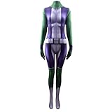 LIPUDAPP She-Hulk Cosplay Kostüm Weihnachten partys Bodysuit Kinder Erwachsene Halloween Performance Overall Geburtstage Maskerade Rollenspiele Onesies Lycra Trikot,Tights-Adult S(155~160cm)