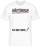 Shirtinator JGA Shirt Mann Bräutigam – Junggesellenabschied Lustig Outfit Geschenk Idee Männer – Gästebuch – Weiß, L