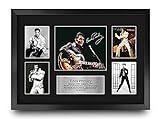HWC Trading FR A3 Elvis Presley Musician The King Geschenke Gedruckt Signiert Autogramm Bild Für Musik Erinnerungsstücke Fans - A3 Framed