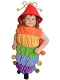 Raupen-Kostüm, F83 Gr. 86-92, für Klein-Kinder, Babies, Raupen-Kostüme Raupe Kinder-Kostüme Fasching Karneval, Kleinkinder-Karnevalskostüme, Faschingskostüme, Geburtstags-Geschenk