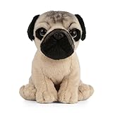 Living Nature Soft Toy - Stofftier Mops Welpe (16cm)