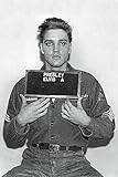 Close Up Elvis Presley Poster Mugshot Polizeifoto (61cm x 91,5cm)