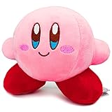 SpassHaus Kirby Kuscheltier, 15 cm Rosa Kirby Plüschtier, Anime Spiel Kirby Weiche Schlafkissen für Kinder Mädchen Geburtstag Weihnachten Geschenk Spielzeug