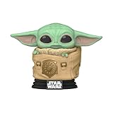 Funko POP! Star Wars: The Mandalorian-Grogu (The Child, Baby Yoda) Mit Bag - Vinyl-Sammelfigur - Geschenkidee - Offizielle Handelswaren - Spielzeug Für Kinder Und Erwachsene - TV Fans