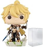 POP Genshin Impact – Aether Funko Pop! Vinyl-Figur (gebündelt mit kompatibler Pop-Box-Schutzhülle), mehrfarbig, 9,5 cm