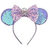 NA 1 Mouse Ears Cosplay Party Headband Shiny Bow Cute Girls Ladies Princess Decorations, Mehrfarbig, Einheitsgröße EU