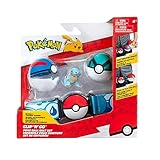 Pokemon PKW3161 Pokémon Spielzeug, Gürtel Set Schiggy