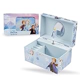 Disney Encanto Schmuckkästchen Mädchen Spieluhr Die Eiskönigin Ariel oder Mirabel Musikalische Schmuckschatulle für Kinder, (Blau Eingefroren)