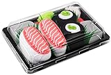 Rainbow Socks - Damen Herren - Sushi Socken Lachs Nigiri Gurken Maki - Lustige Geschenk - 2 Paar - Größen 36-40