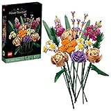 LEGO 10280 Icons Blumenstrauß, Kunstpflanzen für Erwachsene, künstliche Blumen zum Basteln, Zimmerdeko, Geschenk zum Valentinstag für Sie & Ihn, Botanik-Kollektion