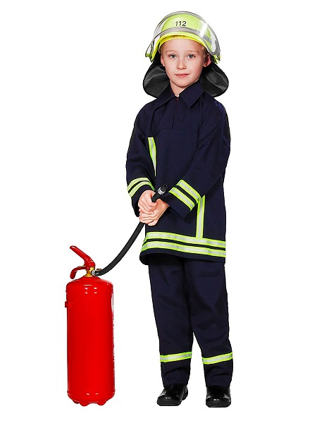 Feuerwehr-Kostüm-Feuerwehrmann-Kostüm-Kinder-Jungen-Mädchen